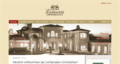 Desktop Screenshot of lichtenstein-immobilien.eu